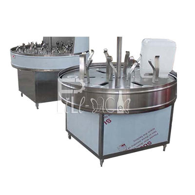 3000BPH Glass Cans Water Bottle Filling Machine With Semi Auto Rinser