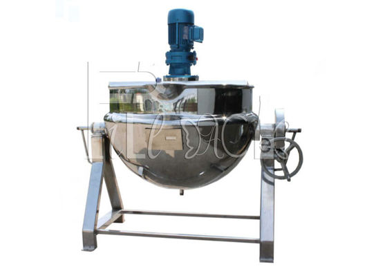 Electrical Heating Stainless Steel Industrial Steam Jacketed Kettle Tiltable 400L Capacity