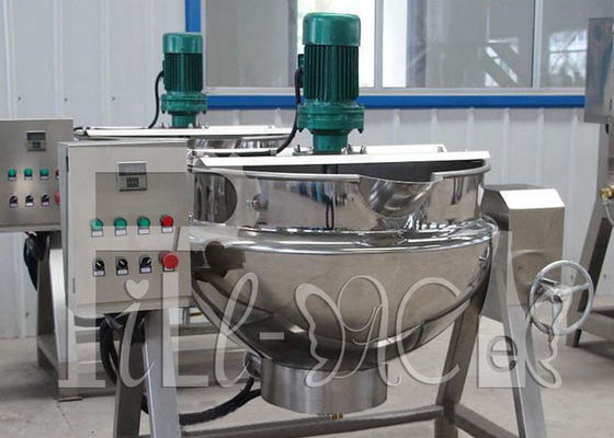 Electrical Heating Stainless Steel Industrial Steam Jacketed Kettle Tiltable 400L Capacity