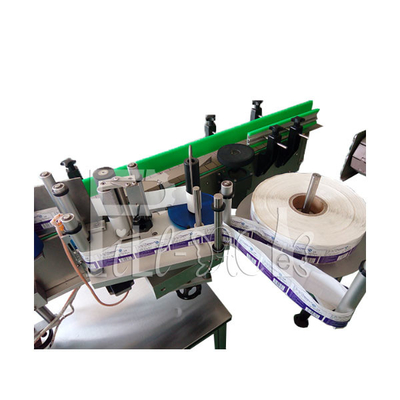 Single Head Adhesive Sticker Labeling Machine 50BPM For Round Bottle