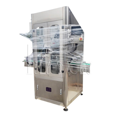 Automatic Single Head Sleeve Labeling Machine 150BPM 250BPM With Shrink Tunnel