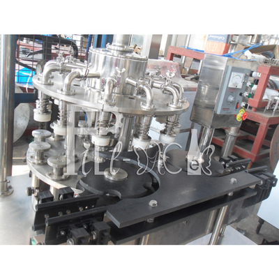 2000BPH Non Soda Soft Drink Filling Line , Rinsing Filling Capping Machine