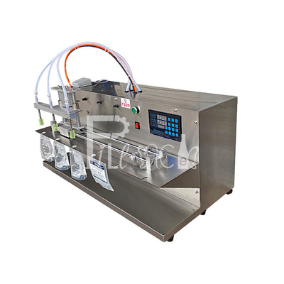 Semi Automatic  4 Nozzles Piston Liquid Filling Machine