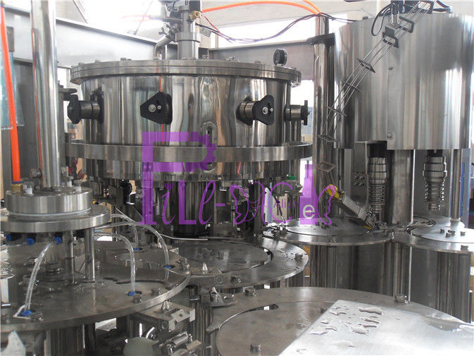 PLC Control 3 in 1 Carbonated Drink Filling Machine for PET Bottles