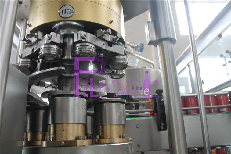 High Speed Coke Filling Machine , 2 In 1 PLC Can Filling Line