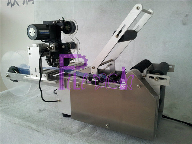 Semi automatic Bottle Labeling Machine for sticker labels with date coding printer