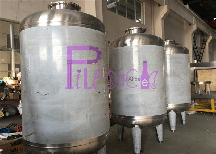 12TPH Fiberglass Housing RO Water Treatment System With Aseptic Water Storage Tank