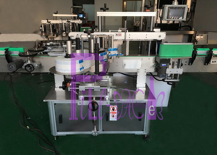 Fully Automatic Stainless Steel 304 Flat Bottle Labeling Machine With 2 Side Adhesive