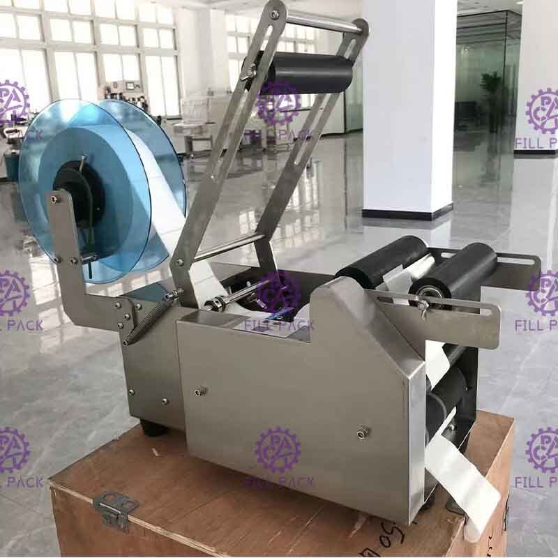Semiauto 50BPH Self Adhesive Labeling Machine With Code Printer