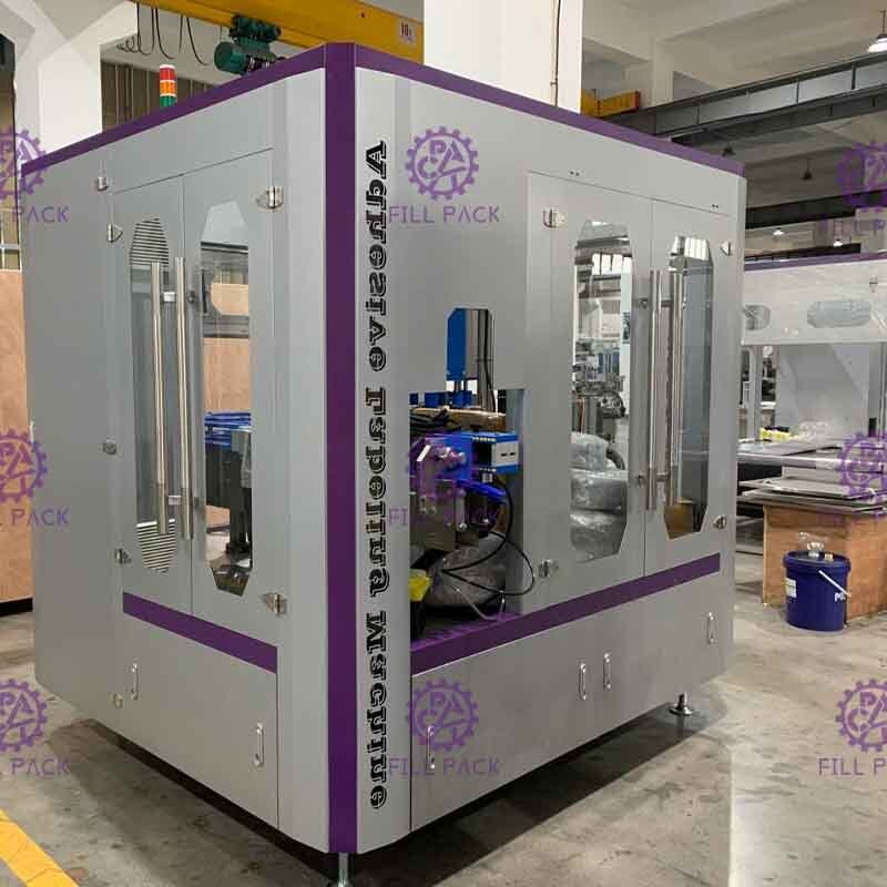 Rotary Type Self Adhesive Sticker Beer Glass Bottle Labeling Machine For Single Label