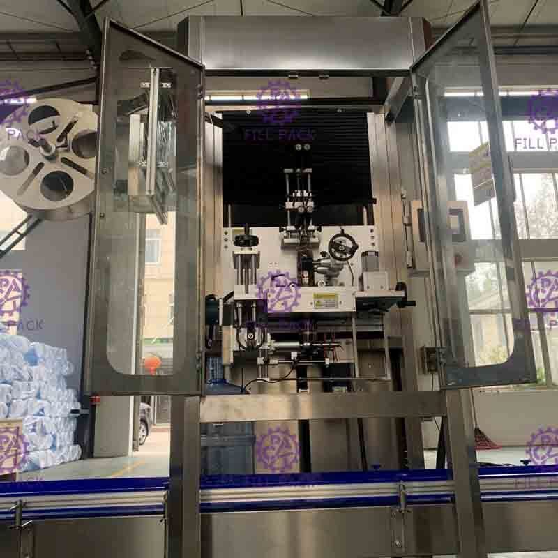 0-50BPM Stainless Steel Gallon Bottle Labeling Machine PLC Control