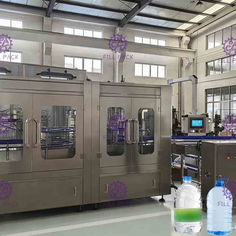 3L / 5L / 10L Mineral Water Plastic Bottle 2 In 1 Rinser Filler Capper Equipment / Plant / Machine / System / Line