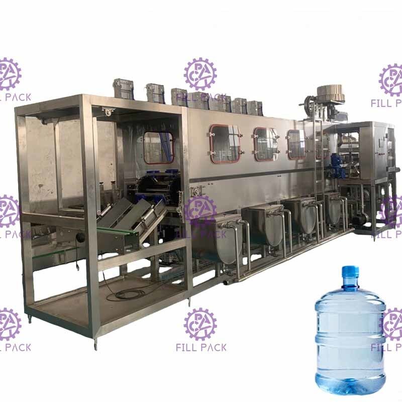 PLC 300BPH 18.9L Pure Water Bottle Filling Machine Corrosion Resistant