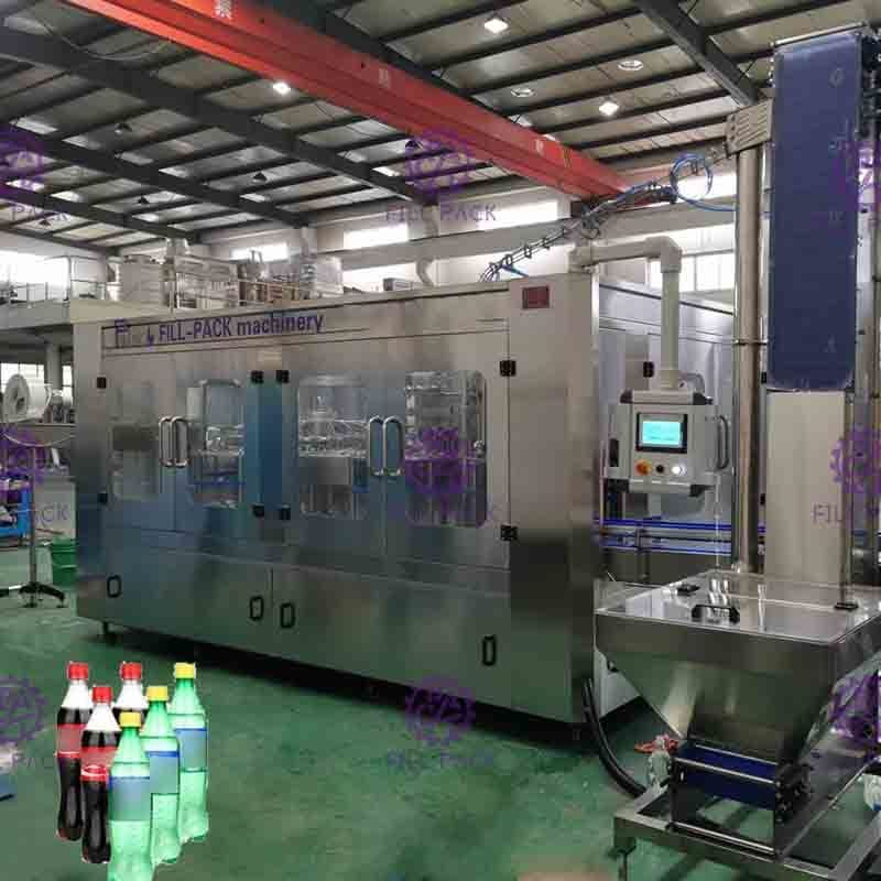 Automatic 3 in 1 Soft Drink Bottling Equipment Food Stage Stainless Steel