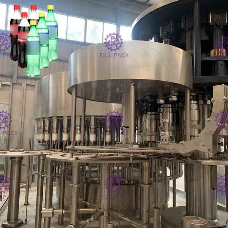 PET Plastic Glass 3 In 1 Monobloc Aerated Drink Beverage Water Bottle Filling Machine / Equipment / Plant / System