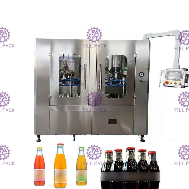 Carbonated processing Soft Drink Filling Line with auto connection 8000BPH