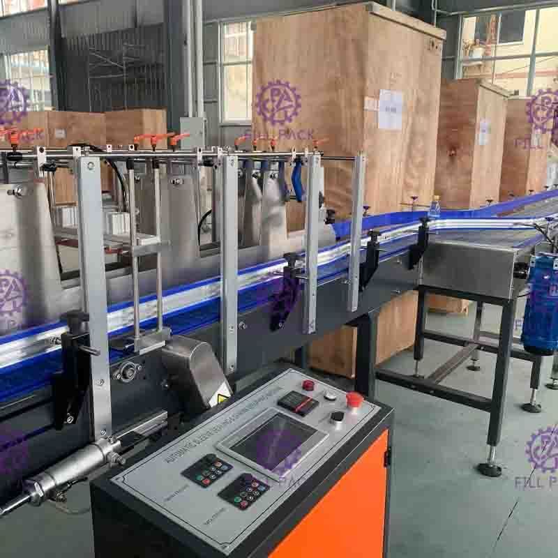 Automatic L Type PE Shrink Film Wrapper Water Beverage PET Glass Bottle Can Equipment