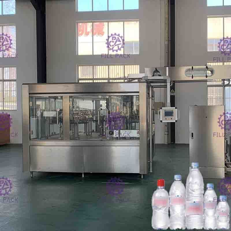 3 in 1 Monoblock Bottle Filling Machine Non-carbonated Drink With PLC Control