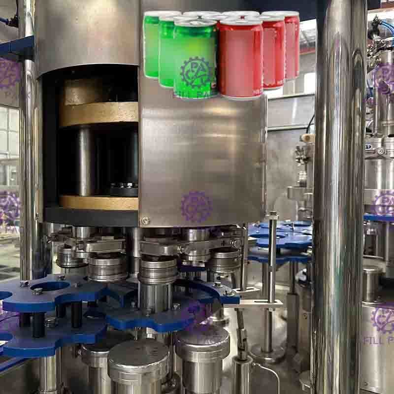 5.5Kw Electric 2 in 1 Can Filling Line Carbonated Drink Can Washing Machine