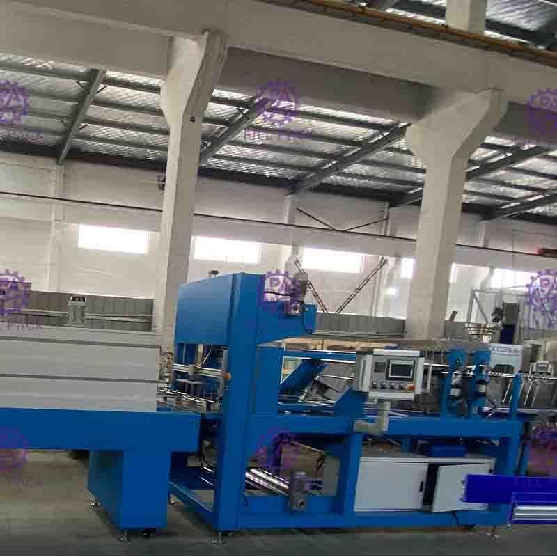 Fully Automatic Linear Shrink Wrapper For Plastic Bottle Packing Equipment With Printed Films