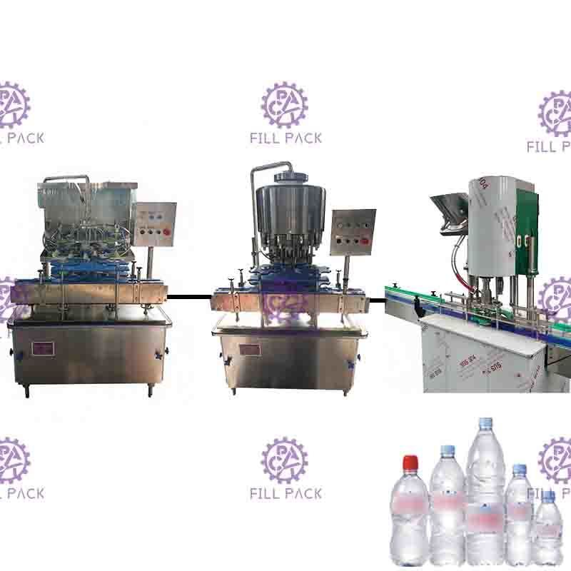 Pure Drinking PET Bottle Water 3 In 1 Monoblock Production Equipment / Plant / Machine / System / Line