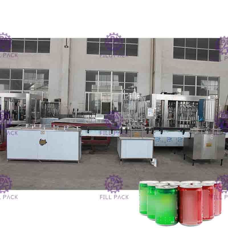 SUS304 Juice Milk / Can Filling Line With Negative Pressure