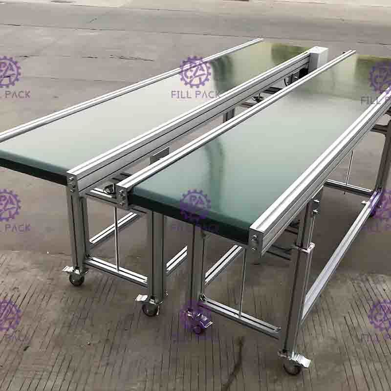 SUS201 Linear PVC Bottle Conveyor Belt Low Friction With Speed Motor