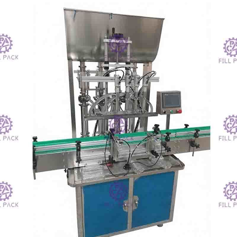 Automatic Piston Type Liquid Filler Equipment Ketchup / Mayonnaise 6000 - 8000BPH