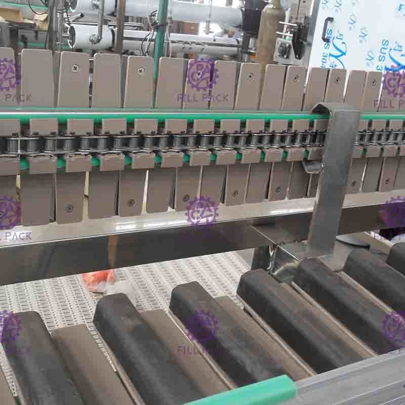 Stainless Steel 304 Bottle Reverse Sterilizer Smoothing Roller Conveyor For Hot Filling Line