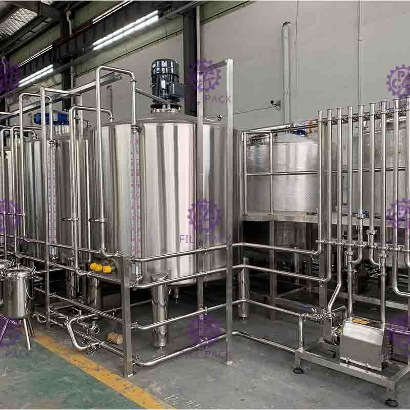 Electric Carbonated Drink Production Line Beer Beverage Making Machine