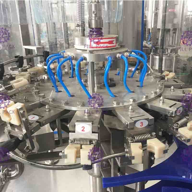 PET Plastic Glass 3 In 1 Monobloc Gas Drink Beverage Water Wine Bottle Filling Machine / Equipment / Plant / Syst