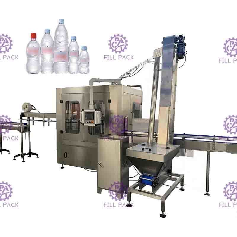 Sterile High Security Water Filling Machine 0.5L Plastic Bottle Monoblock Aseptic 0.5MPA
