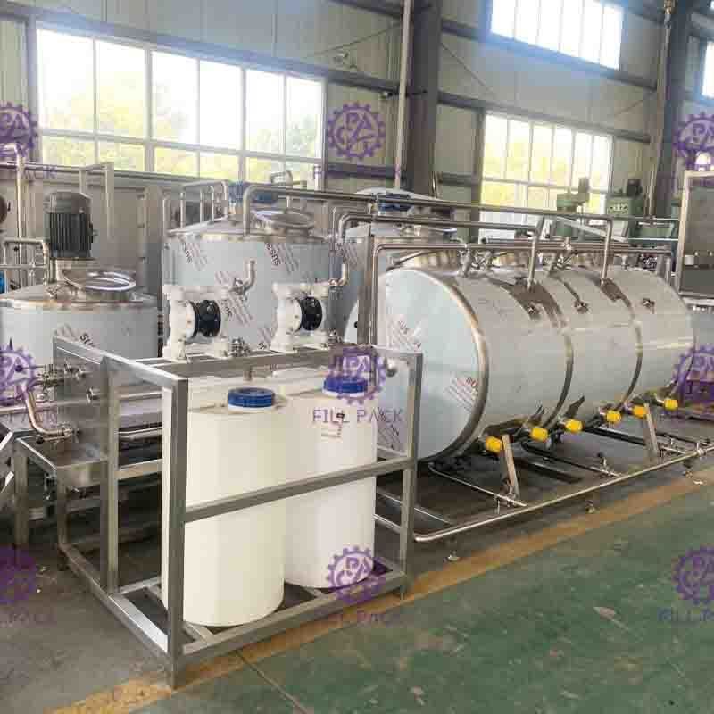 Flavored Beverage Juice Mixing Processing Line 7000L/H With UHT Plate Sterilizer