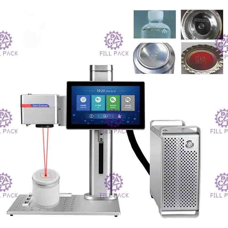 20W Desktop Laser Printing Machine for Date and Batch Code Marking on Cartons and Wine Bottles