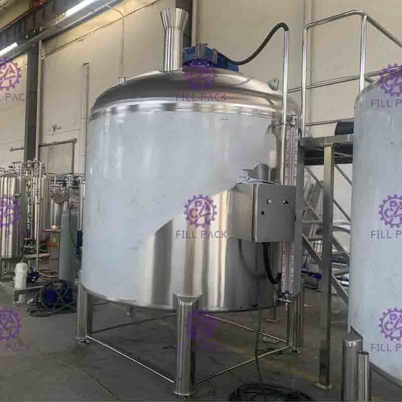 2000L Stainless Steel Mixing Tank For Juice Processing Equipment
