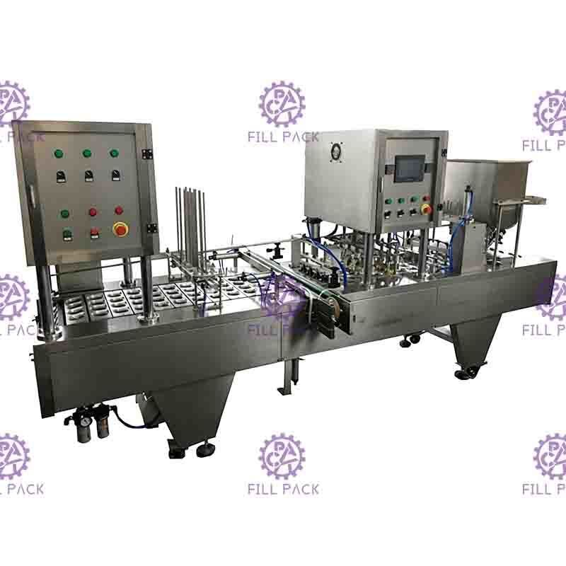 8 Lines Automatic Cup Washing Filling Sealing Machine Sealing Packaging Plant Device