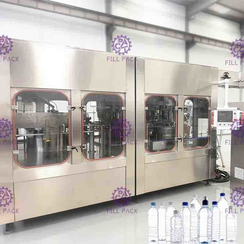 500ml / 1L / 2L PET Drinking Water 3 In 1 Monoblock Rinsing Filling Capping Equipment / Plant / Machine / System / Line