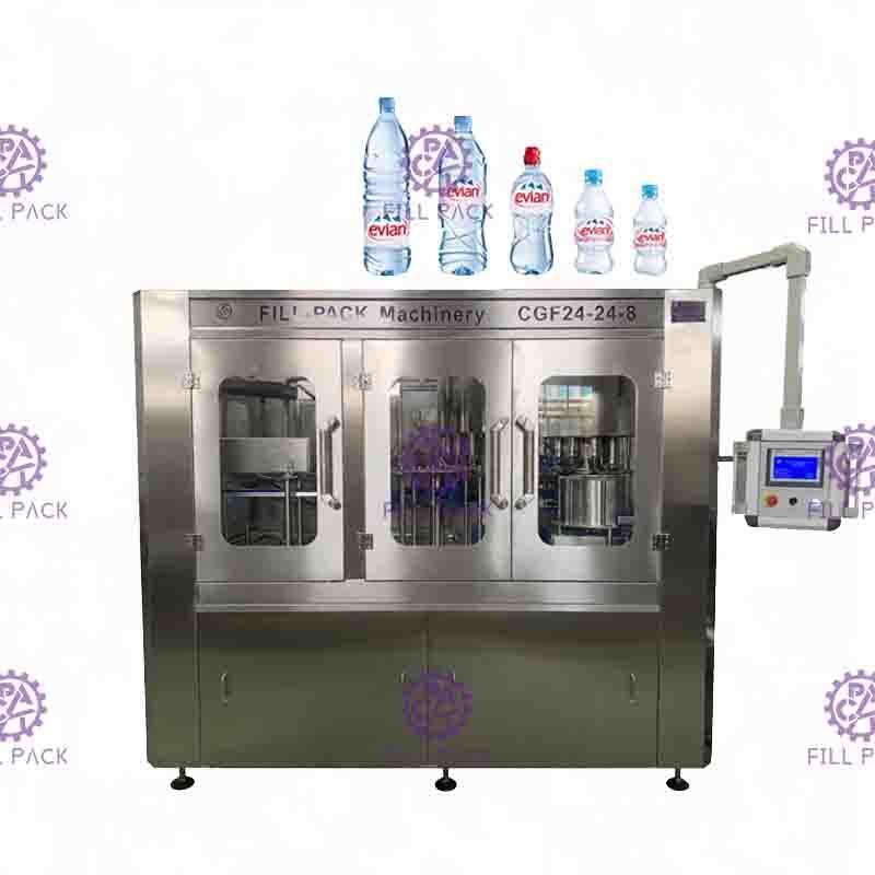 Automatic drinking water bottling machine , High Speed filling machine