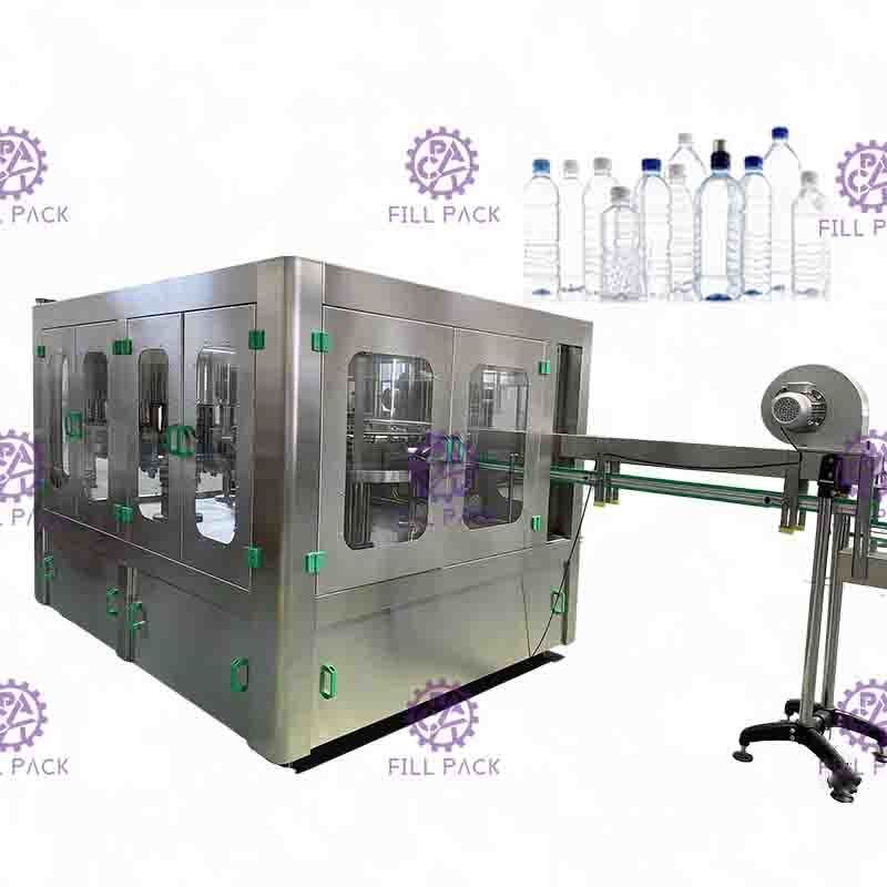 PLC Control 3 In 1 Water Filling Machine SUS304 With Screw Cap