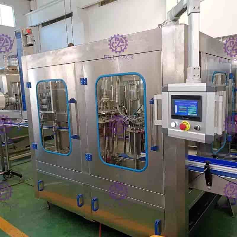 Non - Carbonated Drink Automatic Filling Machine 1200bph Rotary 3 In 1