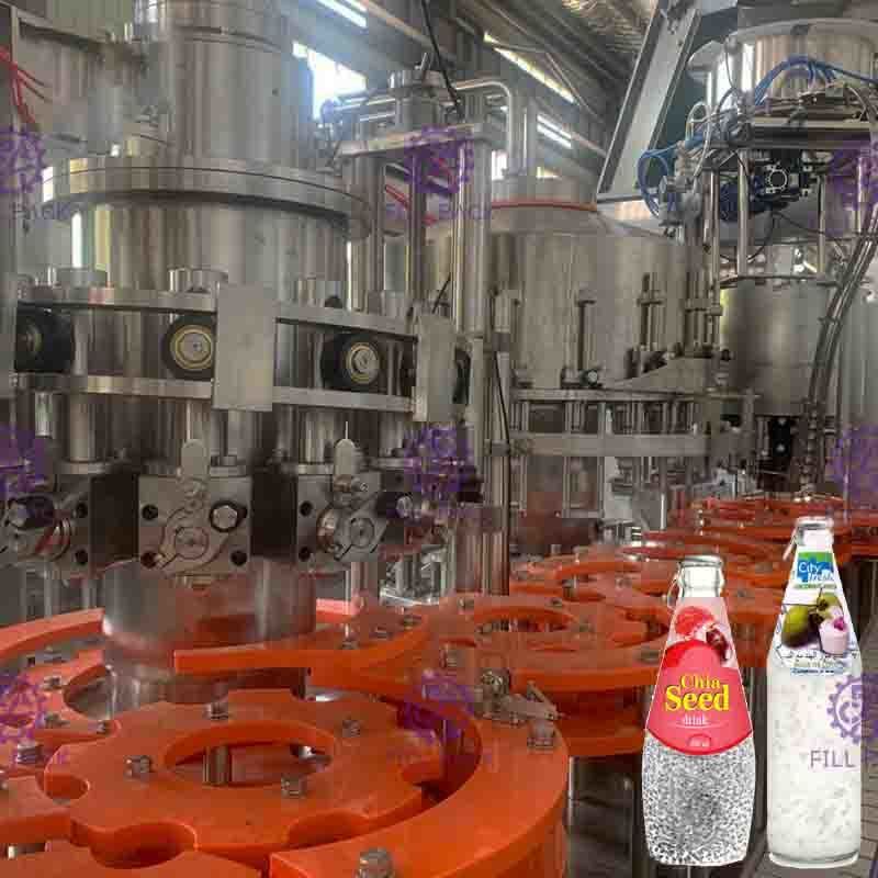 Touch Rotary Juice Filling Machine 18 Heads 4.5KW Stainless Steel