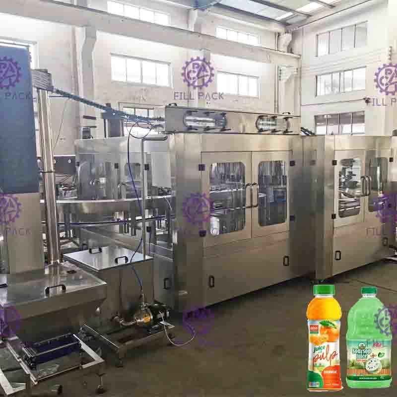 Monoblock Washing Juice Filling Capping Machine CGF32-32-10 Plastic Bottle Equipment