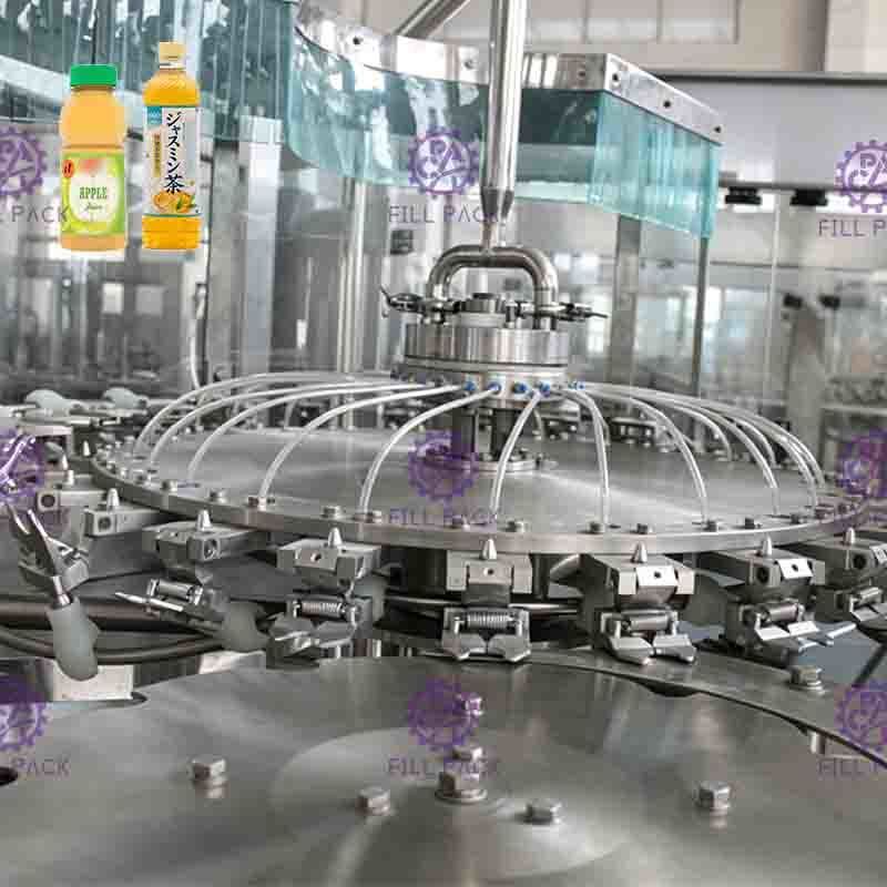 PLC Control Tea Filling machine Magnetic Capping For PET Bottle