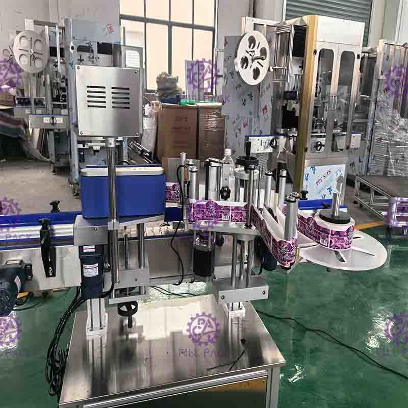 220V Adhesive Round Bottle Labeling Machine Single Side 3000 BPH