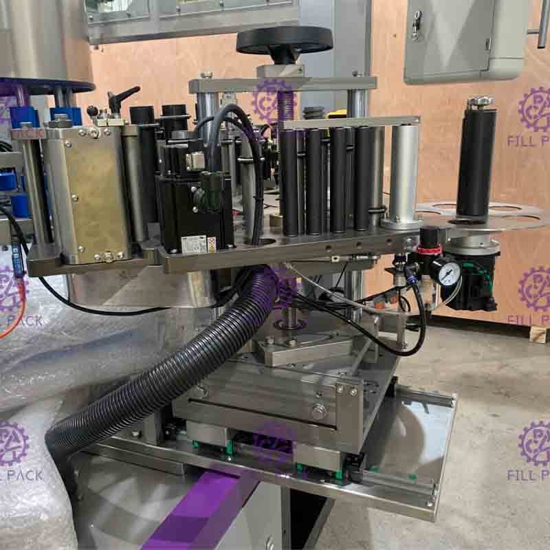 Two / Double Head Neck Body Adhesive Sticker Labeling / Labeler Machine ...